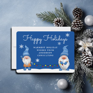 Business Happy Holidays Gnomes Holiday Card