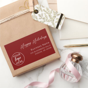 Business Happy Holidays  Rectangular Sticker