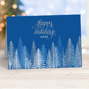 Business Happy Holidays Winter Scene Holiday Card