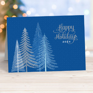 Business Happy Holidays Winter Scene Holiday Card