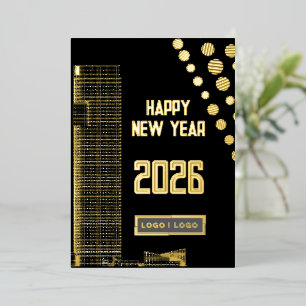 Business happy New Year 2026 urban long logo