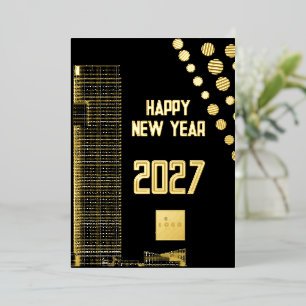Business happy New Year 2026 urban square logo