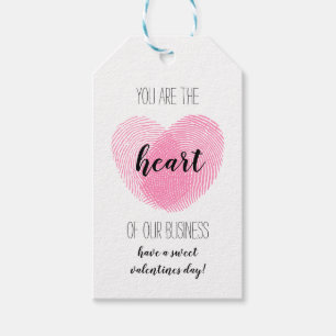 Business Heart Appreciation Client Customer Gift T Tags