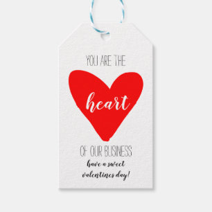 Business Heart Appreciation Client Customer Gift Tags