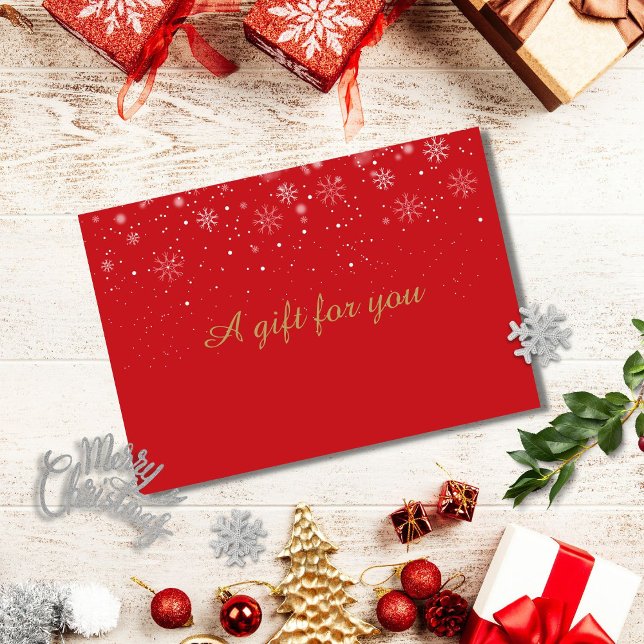Business Holiday Gold Script Gift Certificate (Creator Uploaded)