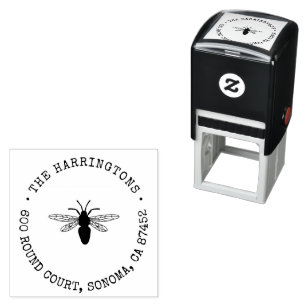 Business Honey Bee Personalized Self-inking Stamp