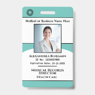 Business Hospital Medical Employee Photo Id Logo Badge