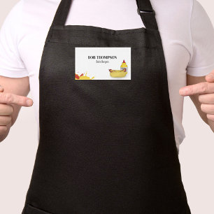 Business Hot Dog Simple Employee Name Tag