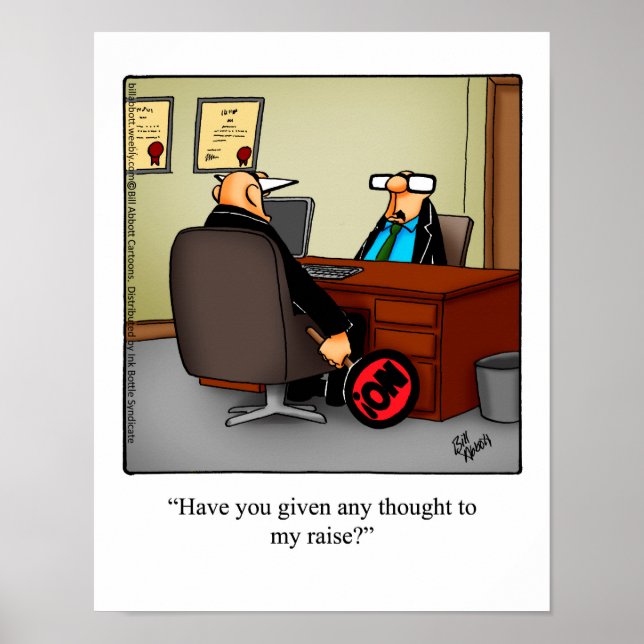 Business Humour "My Raise" Poster gift (Front)
