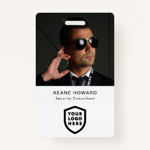 Business ID Card   Modern Large Photo Employee ID Badge
