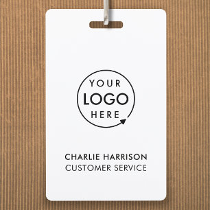 Business ID Logo   Modern Custom Employee Staff ID Badge