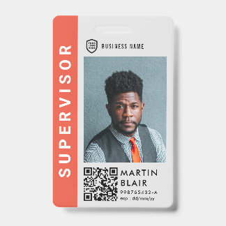 Business ID Logo | Modern Photo Employee Staff Bad Badge