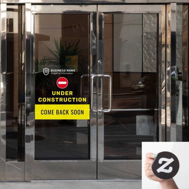 Business ID Logo | Under Construction (Office Door)