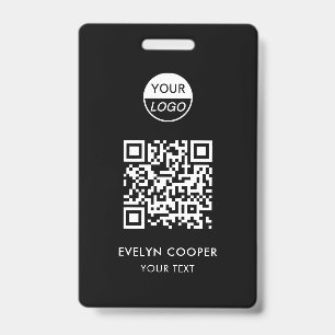 Business ID QR Employee Staff Badge