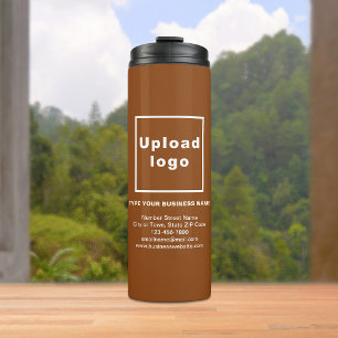 Business Information Brown Thermal Tumbler