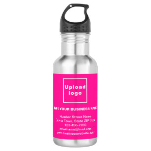 Business Information Pink Label 532 Ml Water Bottle