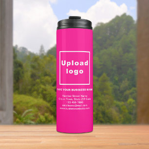 Business Information Pink Thermal Tumbler