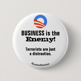 BUSINESS is the ENEMY! 6 Cm Round Badge