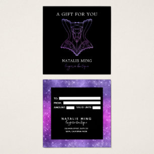 Business Lace Lingerie Boutique Gift Card