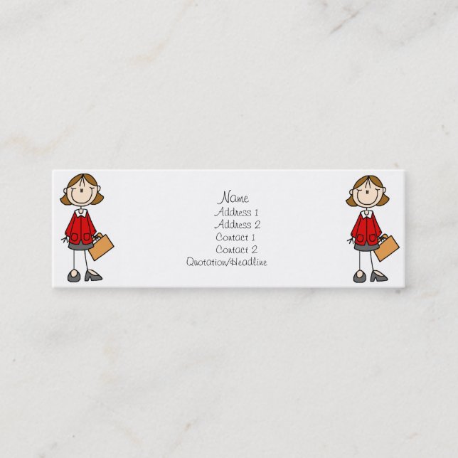 Business Lady Profile Cards (Front)