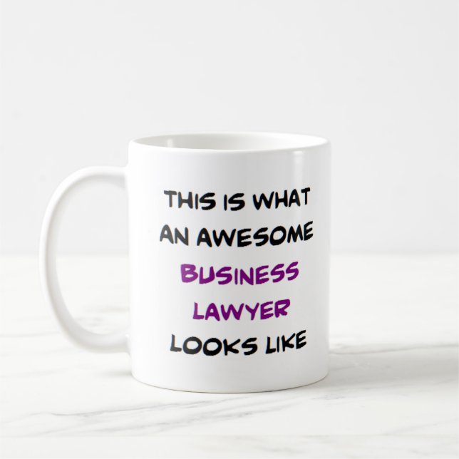 business lawyer, awesome coffee mug (Left)