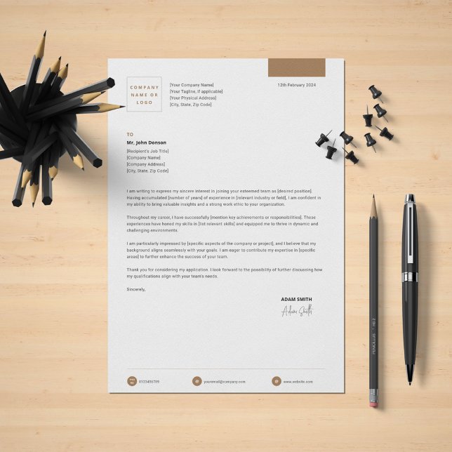 Business Letter with Letterhead Design (Creator Uploaded)