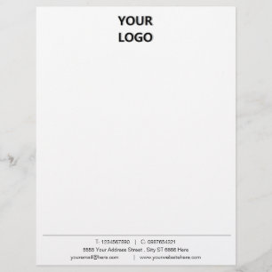 Business Letterhead Template with Logo and QR Code