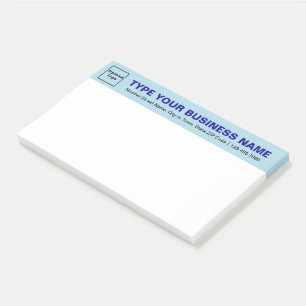 Business Light Blue Heading Large post it note