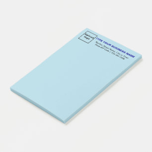 Business Light Blue Long post it note