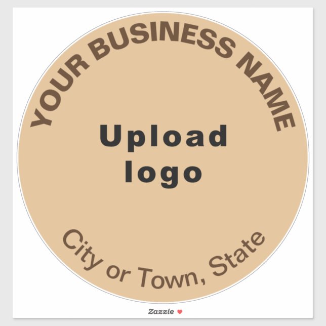 Business Light Brown Colour Round Shape Vinyl (Sheet)