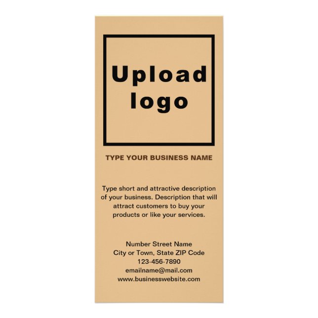 Business Light Brown Rack Card (Front)