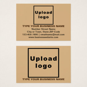 Business Light Brown Rectangle Profile Card