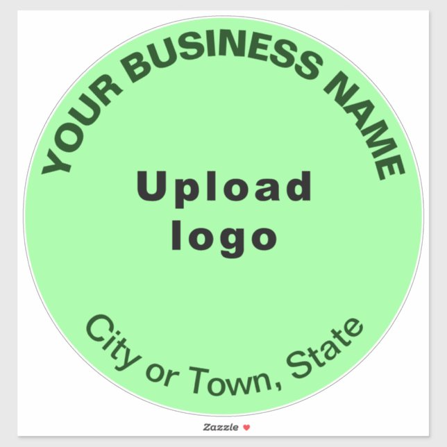 Business Light Green Colour Round Shape Vinyl (Sheet)