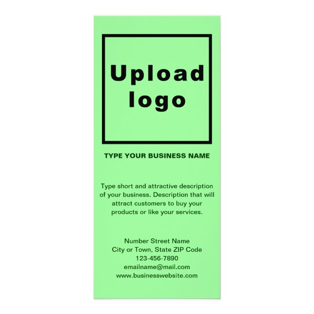 Business Light Green Rack Card (Front)