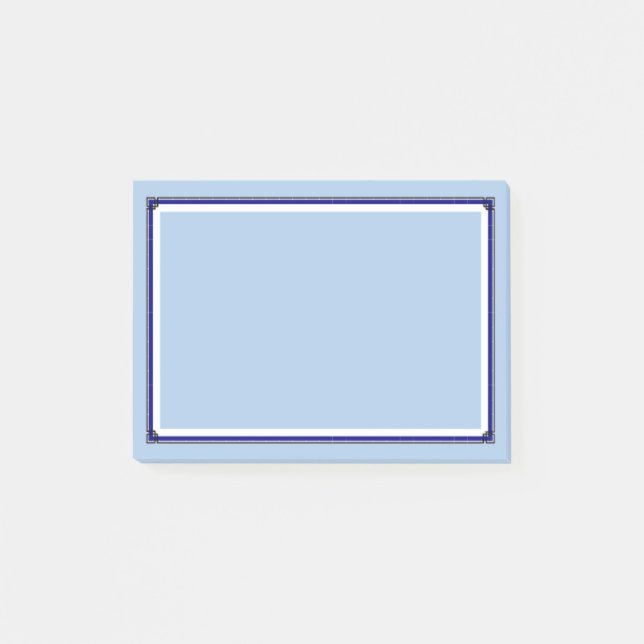 Business Like Post-its With Border Post-it Notes (Front)