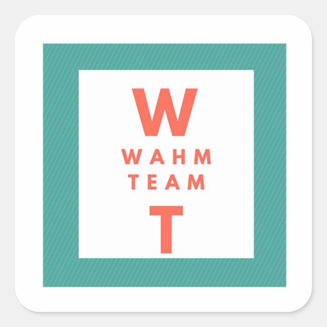 Business Logo Add Your logo  Square Sticker (Front)