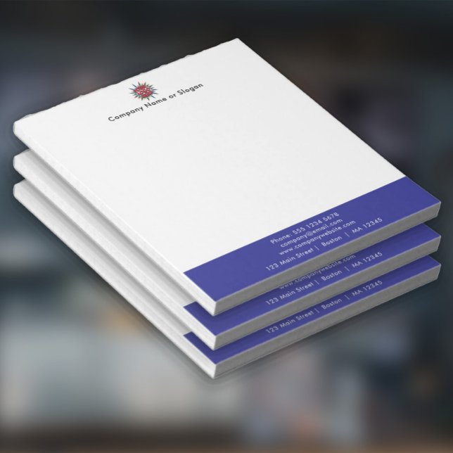Business Logo and Address Upload  Notepad (Creator Uploaded)