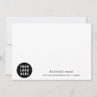 Business Logo and Company Custom Clients Thank You Card