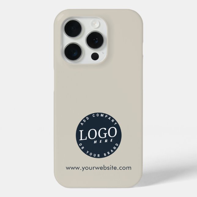 Business Logo and Company Website Custom Case-Mate iPhone Case (Back)