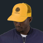 Business Logo and Company Website Employee Staff Trucker Hat<br><div class="desc">Add your company logo and brand identity to this trucker hat as well as your website address or slogan by clicking the "Personalise" button above. These brand-able trucker hats can advertise your business as employees wear them and double as a corporate swag. Available in other colours and sizes. No minimum...</div>