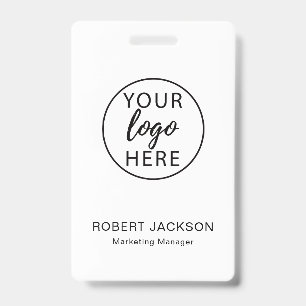 Business Logo and Professional Role ID Badge