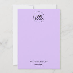 Business Logo and Text Company Elegant Minimalist  Card