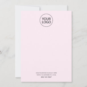 Business Logo and Text Company Elegant Minimalist  Card