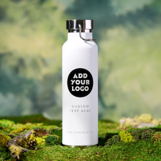 Business Logo and text Corporate Giveaway  Water Bottle