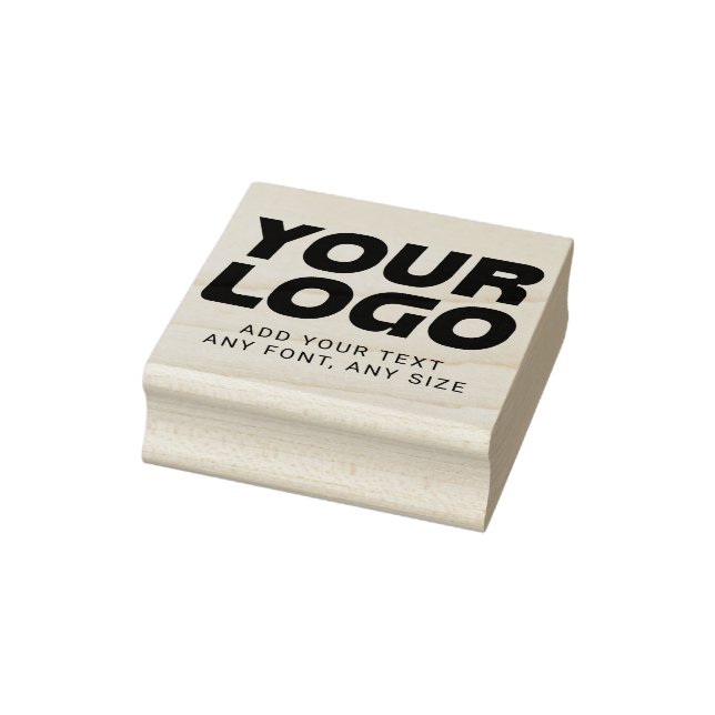 Business Logo and Text Rubber Stamp (Stamp)