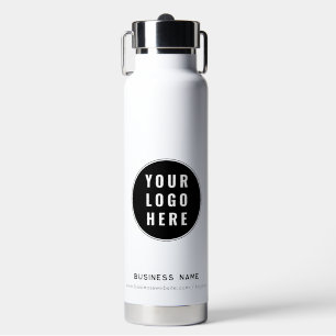Business Logo and Website Custom Promotional Water Bottle