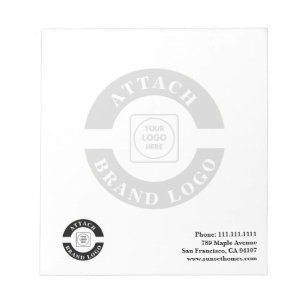 Business Logo Background Branding Notepad