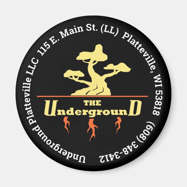 Business Logo Background Magnet (Front)