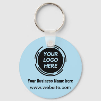 Business Logo Basic Employee Staff Keychain