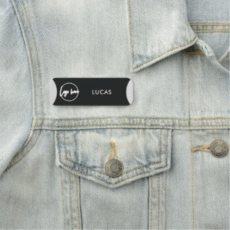 Business Logo Basic Employee Staff Name Na Tag